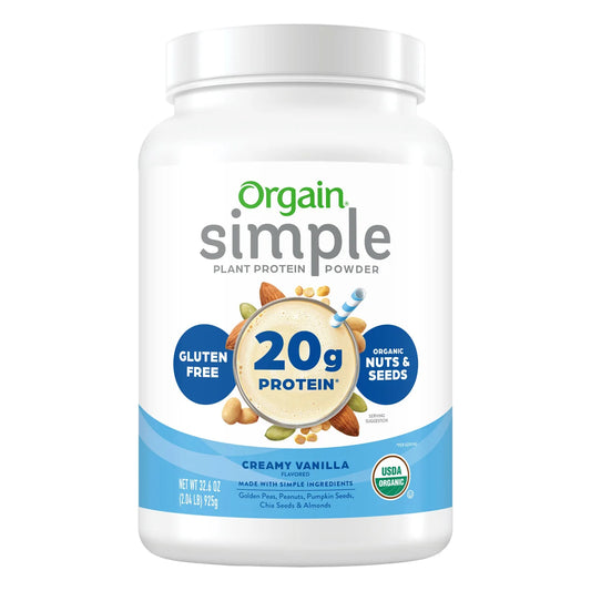 Organic Simple Plant Protein Powder, Chocolate Peanut Butter Cup, 32.6 oz