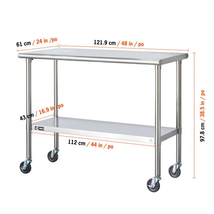 Stainless Steel Prep Table