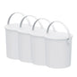 4-Gallon Decorative Storage Bucket with Lid & Handle, 4-pack