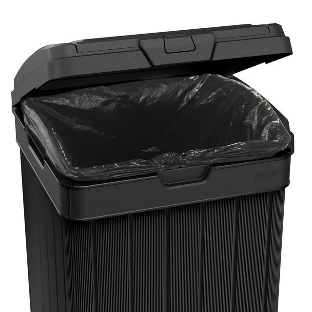 Outdoor Trash Can Graphite Gray