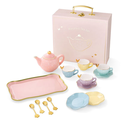 Butterfly Porcelain Tea Set, 15 pc.