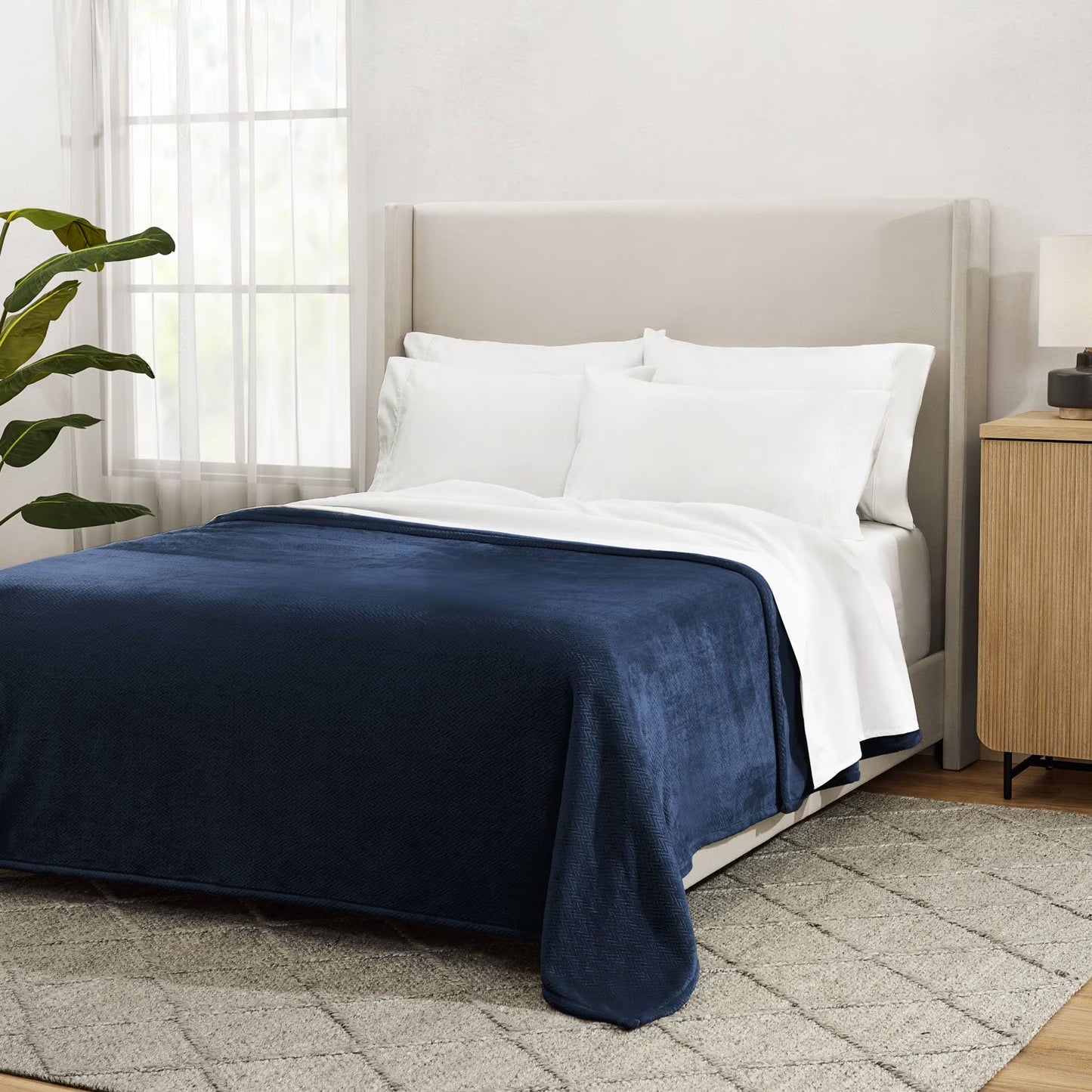 Herringbone Velvet Plush Blanket