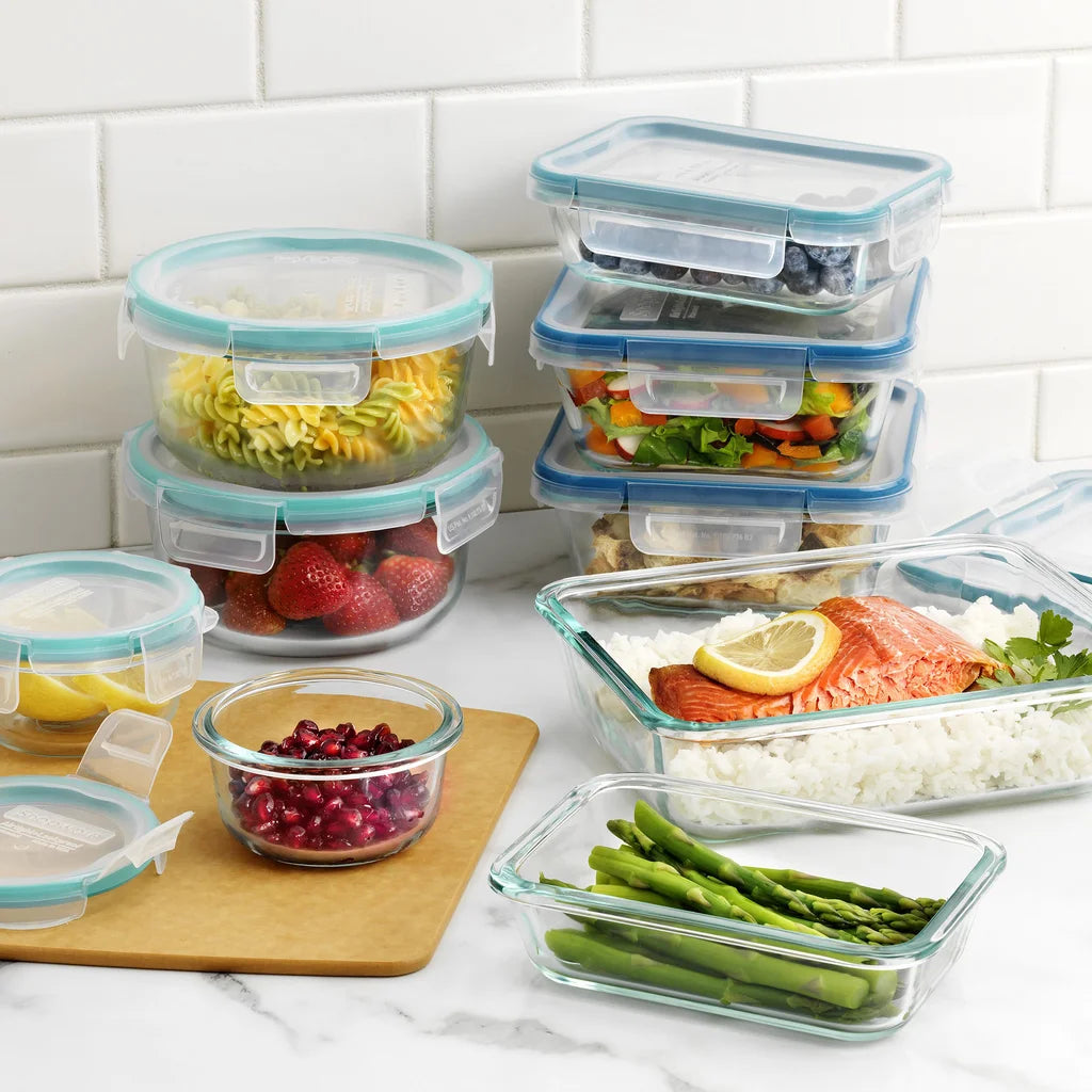 18-piece Glass Food Storage Set