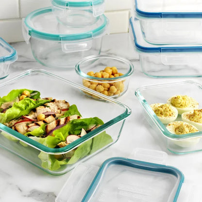 18-piece Glass Food Storage Set
