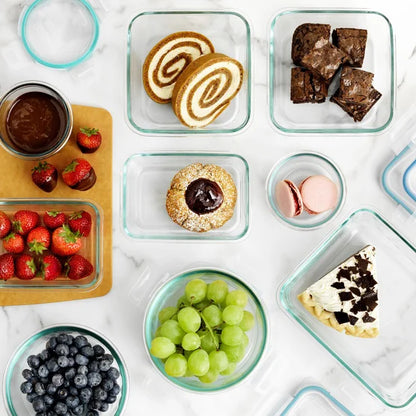 18-piece Glass Food Storage Set