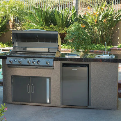 Stainless Steel 38" 5-burner Drop-in Grill