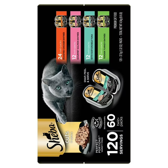 Wet Cat Food Trays Variety Pack, 60 ct., 2.6 oz.