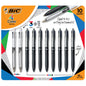 BIC Grip 4 Color Ball Pens with 3 Color + Pencil Set, 10-count