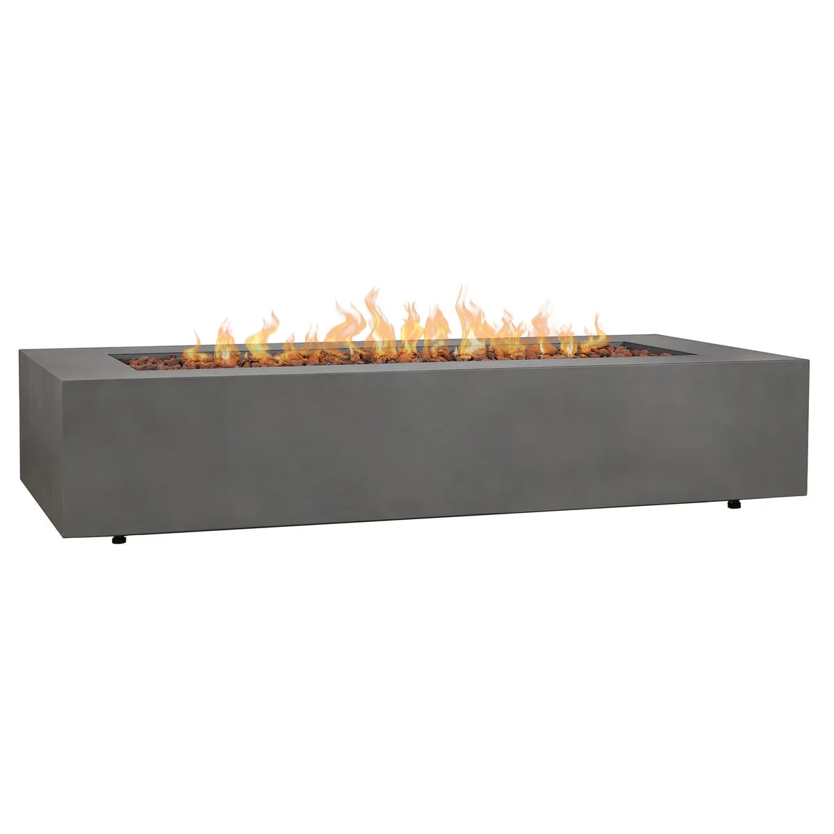 Real Flame Monaco 70" Rectangle Steel Propane or Natural Gas Fire Pit Table