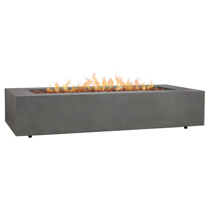 Real Flame Monaco 70" Rectangle Steel Propane or Natural Gas Fire Pit Table