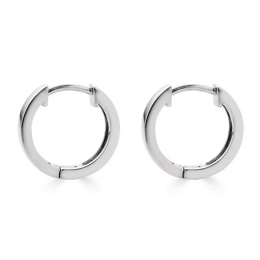 0.16 CT. T.W. Diamond Huggie Hoop Earrings in Sterling Silver