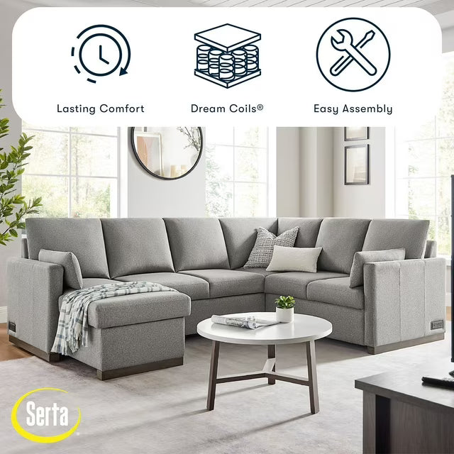 Serta Ellington Sectional Sleeper Sofa