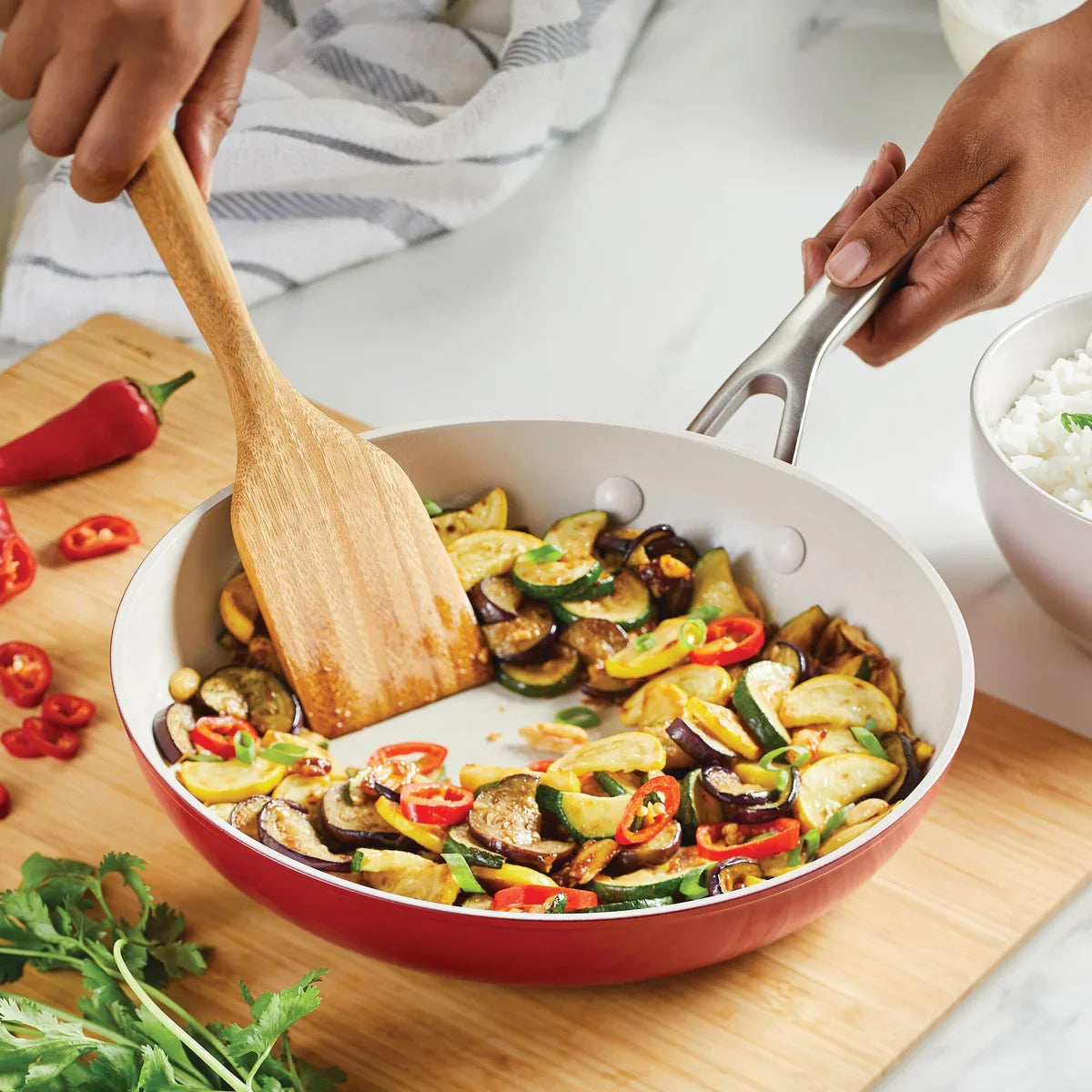 12-piece Hard Anodized Ceramic Non-Stick Cookware Set