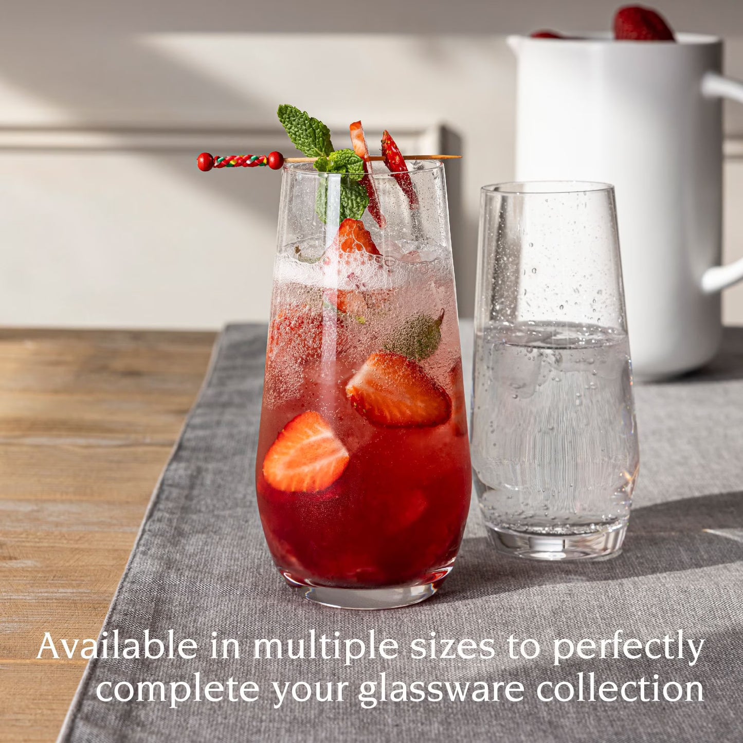 Stemless Drinking Glasses, Set of 4