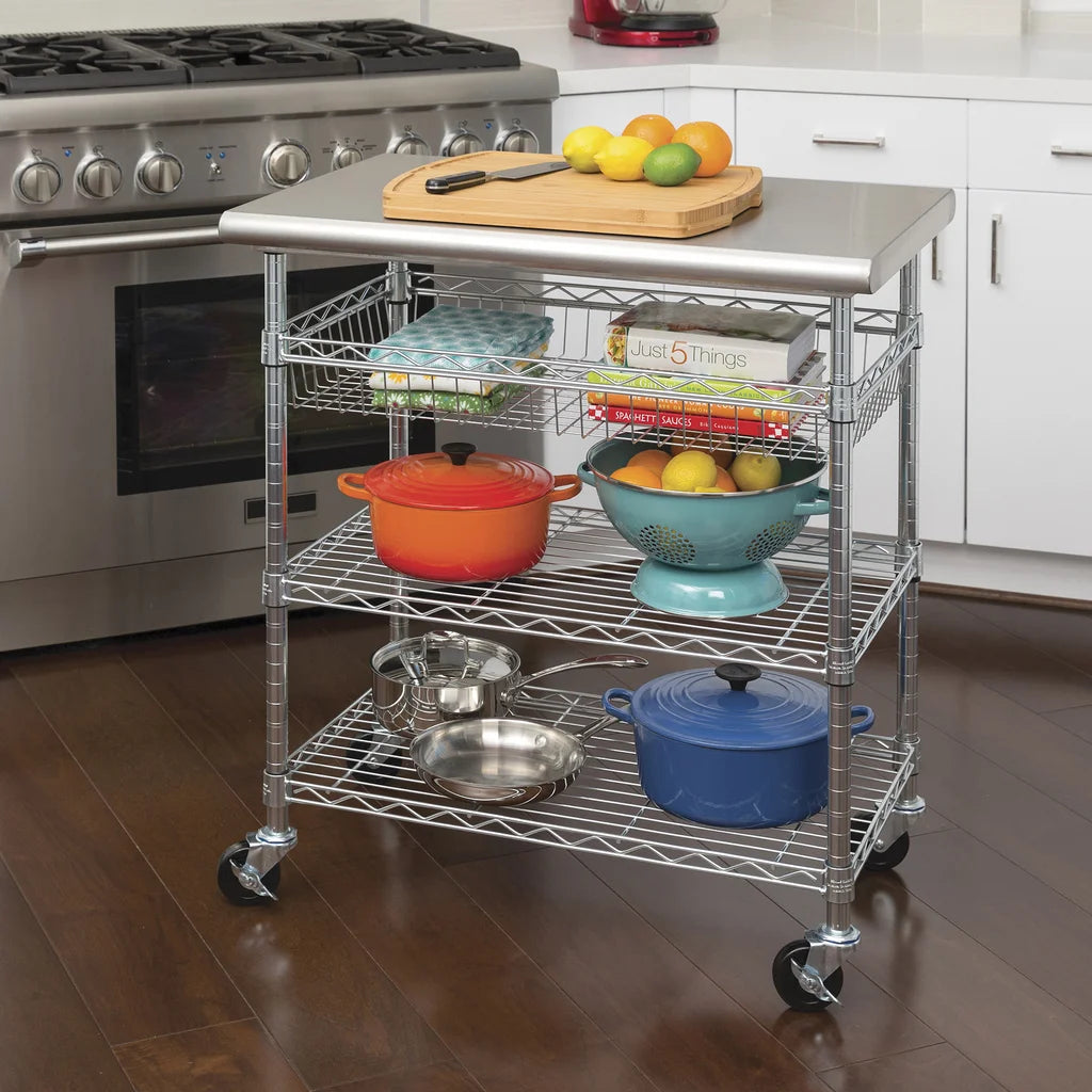Stainless Steel Kitchen Cart