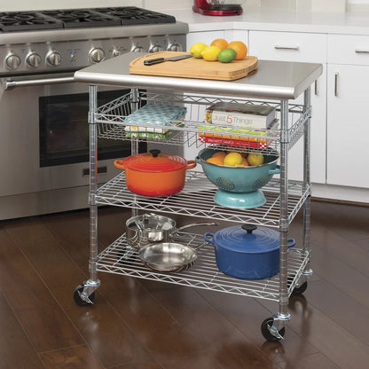 Stainless Steel Kitchen Cart
