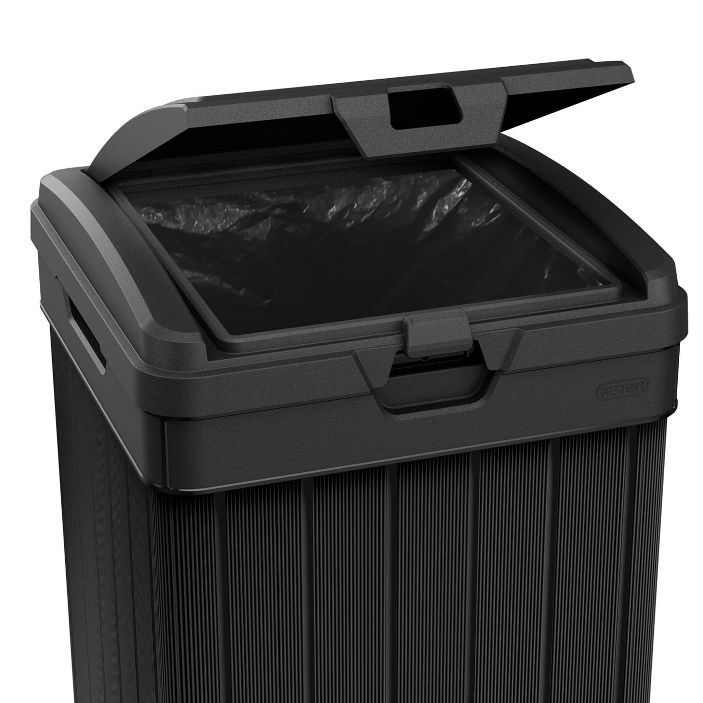 Outdoor Trash Can Graphite Gray