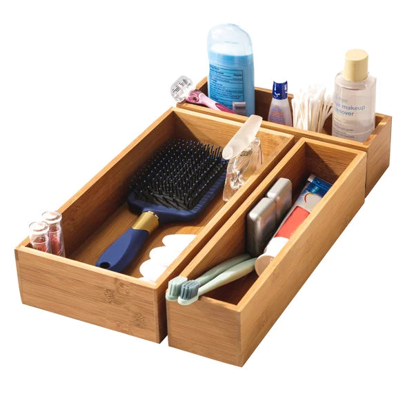 Classics 10-piece Bamboo Storage Box Organizer Set