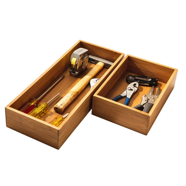 Classics 10-piece Bamboo Storage Box Organizer Set