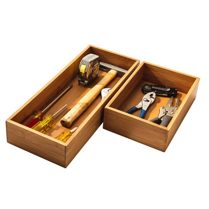 Classics 10-piece Bamboo Storage Box Organizer Set