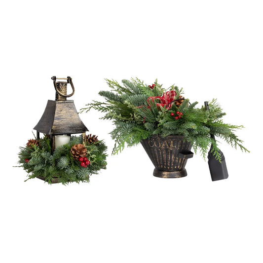 Lantern With Coal Bucket