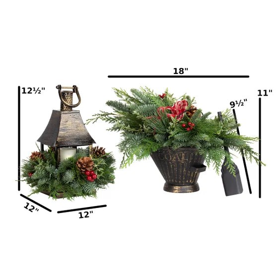 Lantern With Coal Bucket