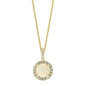 Australian Opal and Diamond 14kt Yellow Gold Pendant