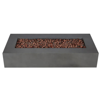 Real Flame Monaco 70" Rectangle Steel Propane or Natural Gas Fire Pit Table