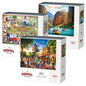 Boardwalk Assorted Jigsaw Puzzles, 3-pack