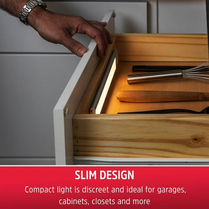 Magnetic LED Rechargeable Light Bar, 2 Pack