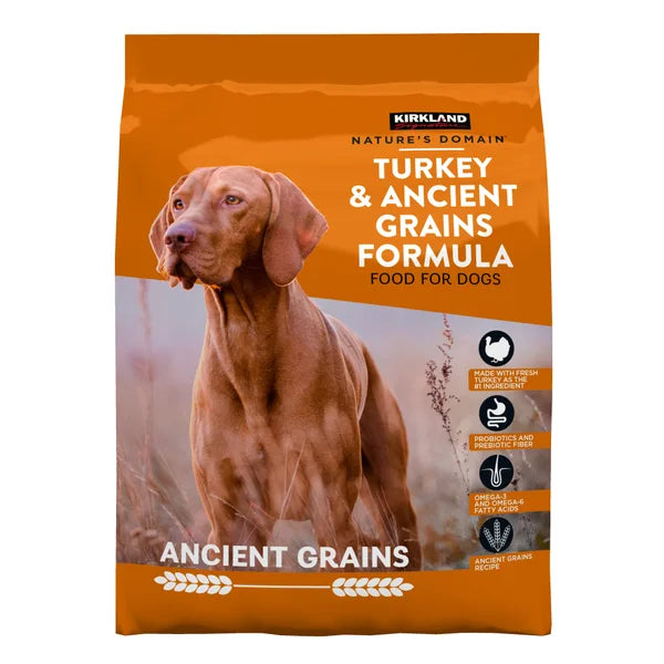 Kirkland Signature Nature's Domain Turkey & Ancient Grains Dog Food, 25 lbs
