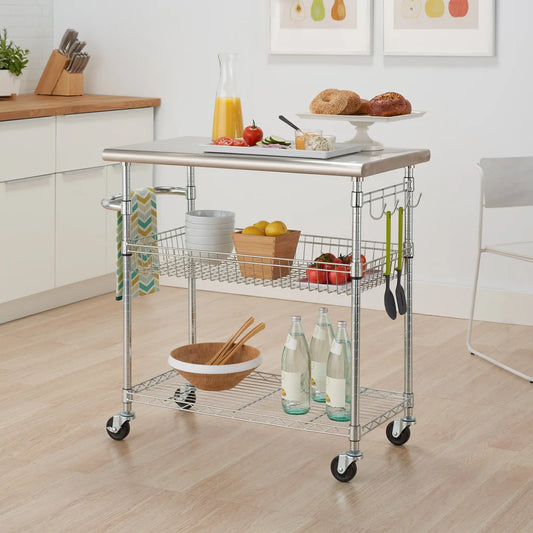 EcoStorage Stainless Steel Kitchen Cart