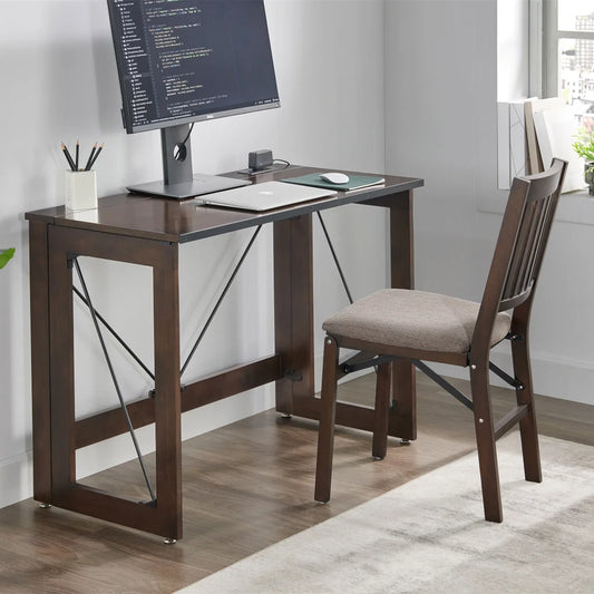 Pre-Assembled Wood Folding Desk