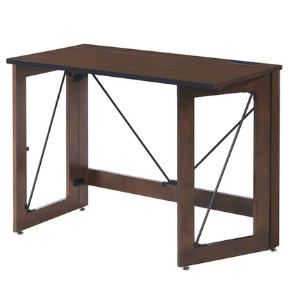 Pre-Assembled Wood Folding Desk