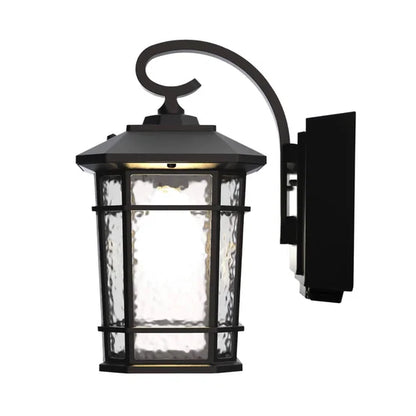 Outdoor LED Wall Lantern with Power Outlet