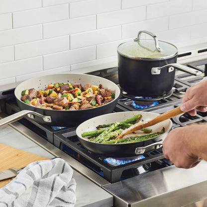 12-piece Hard Anodized Ceramic Non-Stick Cookware Set