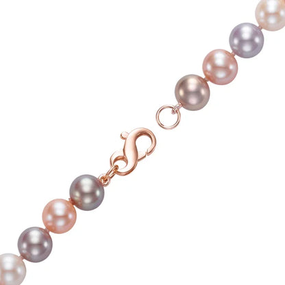 Multi-pink Pearl Bracelet With 14kt Rose Gold Clasp