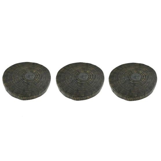 Stone Composite Stepping Stones, 3-pack
