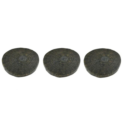 Stone Composite Stepping Stones, 3-pack