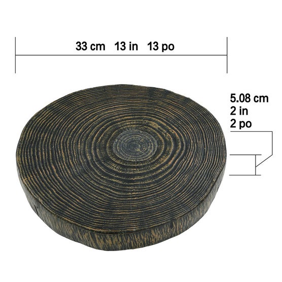 Stone Composite Stepping Stones, 3-pack