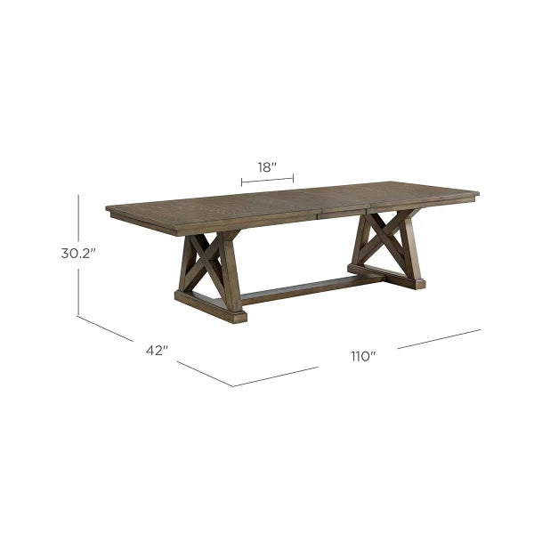 92-110” Extending Dining Table