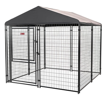 Dog Kennel 8'x8' with Privacy Screen