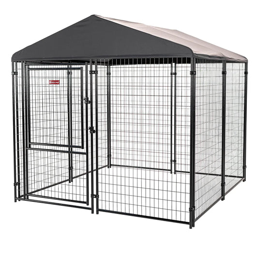 Dog Kennel 8'x8' with Privacy Screen