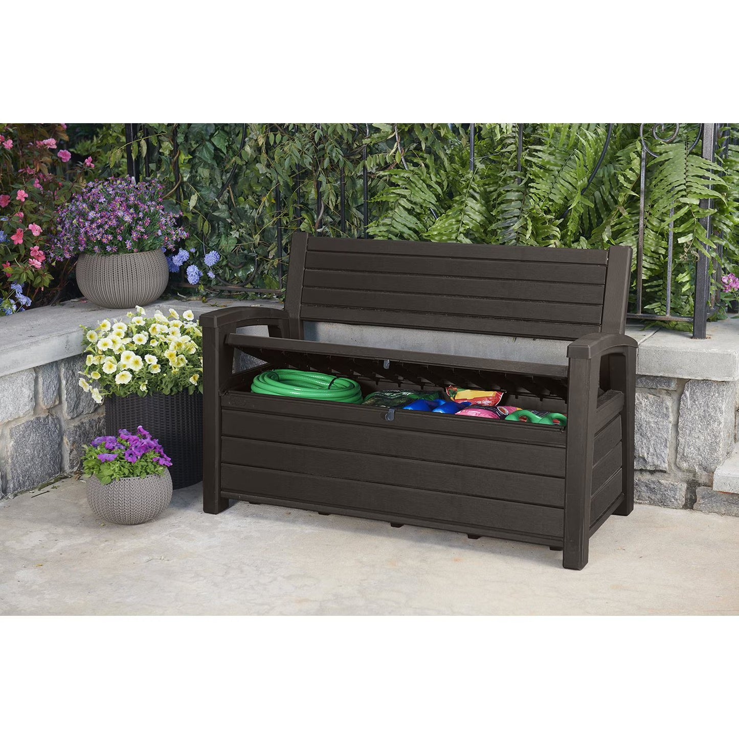 Keter Hudson Plastic Storage Bench