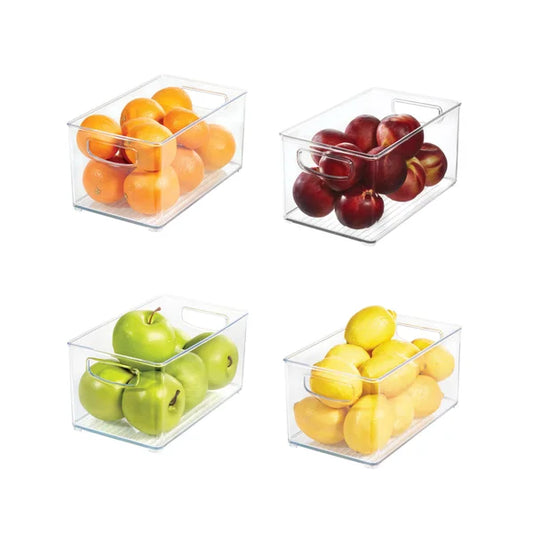 Plastic Fridge/Pantry Kitchen Organizer Bins