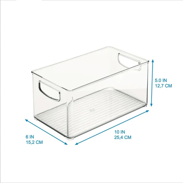 Plastic Fridge/Pantry Kitchen Organizer Bins