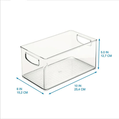 Plastic Fridge/Pantry Kitchen Organizer Bins