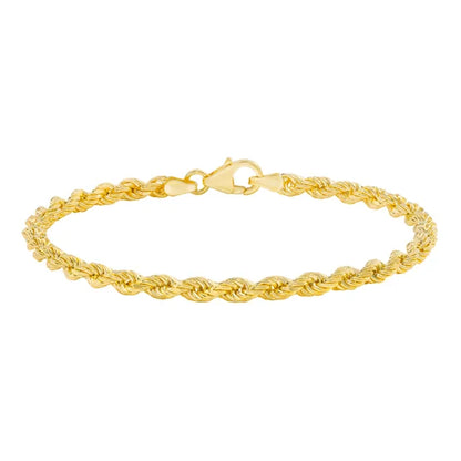 14kt Yellow Gold Rope Chain Bracelet