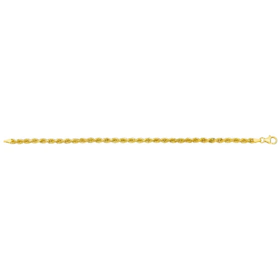 14kt Yellow Gold Rope Chain Bracelet