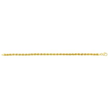 14kt Yellow Gold Rope Chain Bracelet